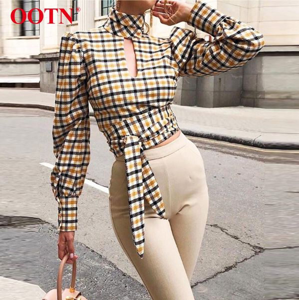 backless plaid elegant blouse women latern sleeve turtleneck lace-up bow color block shirt hole vintage autumn blouses t200321, White
backless plaid elegant blouse women latern sleeve turtleneck lace-up bow color block shirt hole vintage autumn blouses t200321, White