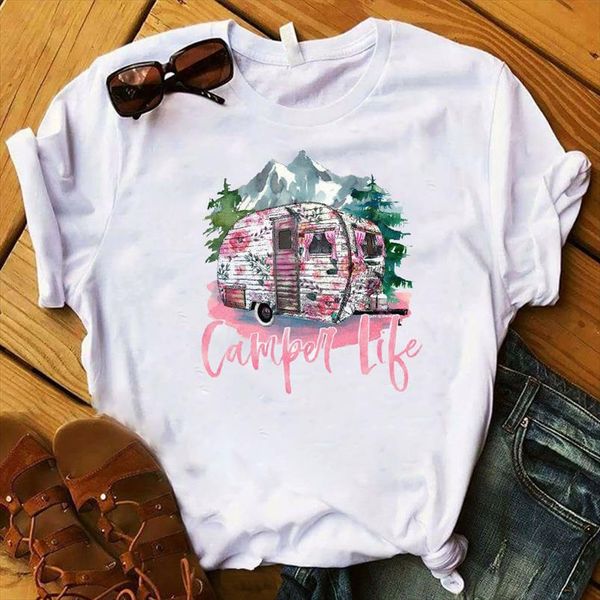 women lady t shirt camper life printed tshirt ladies short sleeve loose tee shirt women female clothes graphic t shirt, White
women lady t shirt camper life printed tshirt ladies short sleeve loose tee shirt women female clothes graphic t shirt, White