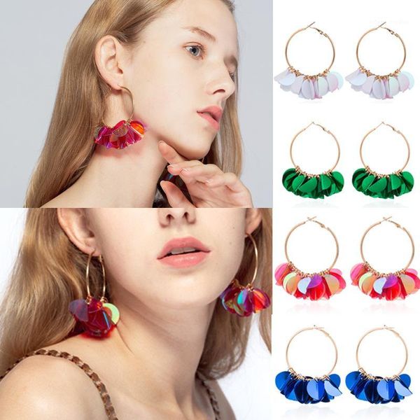 dangle & chandelier women flower sequin alloy earrings lady round circle fashion party 5 colors1, Silver
dangle & chandelier women flower sequin alloy earrings lady round circle fashion party 5 colors1, Silver