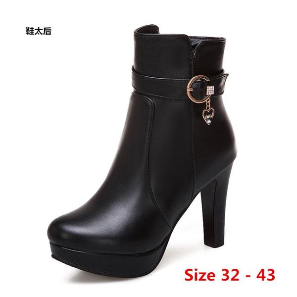 boots woman high heel platform heels for women shoes spring autumn ankle booties female small big size 32 - 43, Black
boots woman high heel platform heels for women shoes spring autumn ankle booties female small big size 32 - 43, Black