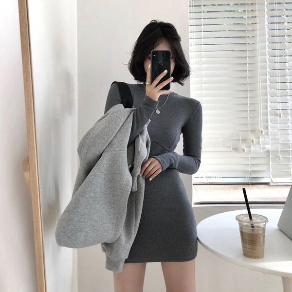 2 pieces set women korean loose long-sleeved short jacket autumn zipper gray coats knitted sweater dress 2021 jackets and dress
2 pieces set women korean loose long-sleeved short jacket autumn zipper gray coats knitted sweater dress 2021 jackets and dress