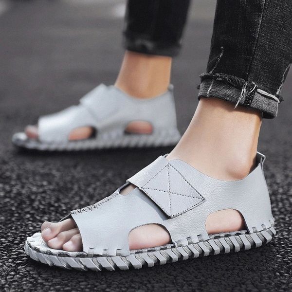 casual italian sandals waterproof men leather summer black handmade sewing strap water breathable fashion designer flat shoes #ya7z
casual italian sandals waterproof men leather summer black handmade sewing strap water breathable fashion designer flat shoes #ya7z