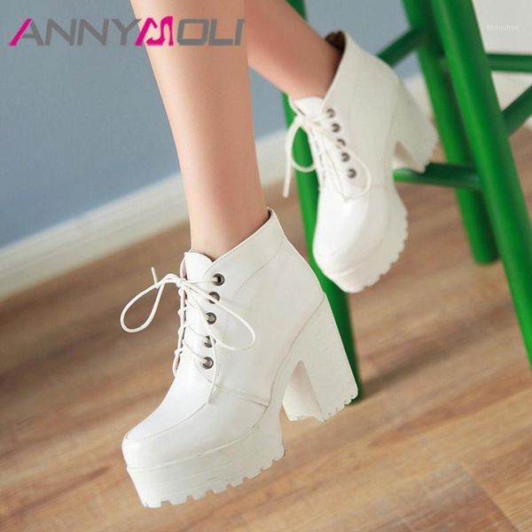boots annymoli autumn ankle women pu leather platform chunky heel short lace up extreme high shoes lady winter 34-431, Black
boots annymoli autumn ankle women pu leather platform chunky heel short lace up extreme high shoes lady winter 34-431, Black