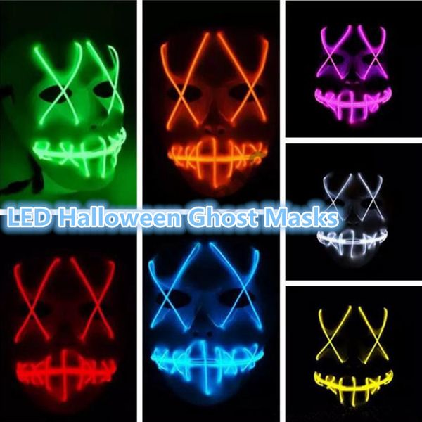 9 colors led halloween ghost the purge movie wire glowing masquerade full face masks costumes party mask gift 120pcs t1i980
9 colors led halloween ghost the purge movie wire glowing masquerade full face masks costumes party mask gift 120pcs t1i980