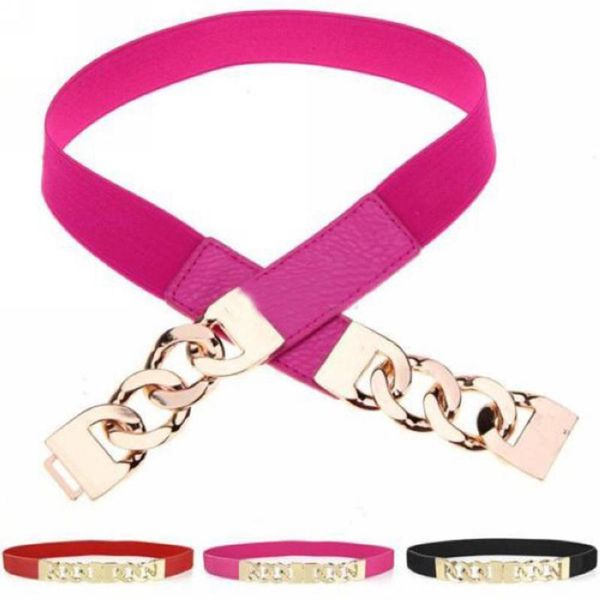 new women's elastic waistband product fashion joker elastic waist decoration belt fine metal chain decoration, Black;brown 
new women's elastic waistband product fashion joker elastic waist decoration belt fine metal chain decoration, Black;brown