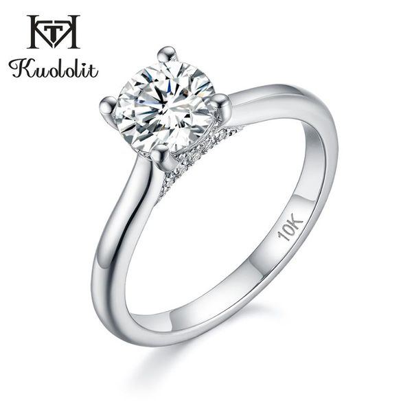 cluster rings kuololit 0.8ct 100% natural moissanite ring for women solid 10k white gold round d color solitaire engagement promise 585, Golden;silver
cluster rings kuololit 0.8ct 100% natural moissanite ring for women solid 10k white gold round d color solitaire engagement promise 585, Golden;silver
