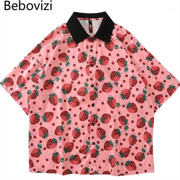men's casual shirts bebovizi strawberry print harajuku shirt mens hip hop streetwear hawaiian fashion oversized short sleeve korean red, White;black
men's casual shirts bebovizi strawberry print harajuku shirt mens hip hop streetwear hawaiian fashion oversized short sleeve korean red, White;black