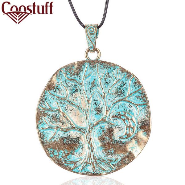 vintage green tree of life women's long chain necklace jewelry geometric pendants female suspension decoration accessories gifts, Silver
vintage green tree of life women's long chain necklace jewelry geometric pendants female suspension decoration accessories gifts, Silver