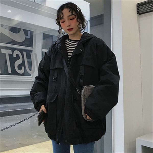 harajuku hip-хоп carga parkas inverno 2020 coreano engrossar com capuz outono novo preto streetwear bf estilo solto casaco enterwear 6gq4, Black
harajuku hip-хоп carga parkas inverno 2020 coreano engrossar com capuz outono novo preto streetwear bf estilo solto casaco enterwear 6gq4, Black