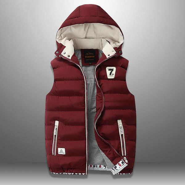 men's vest winter down vest casual waistcoat men's sleeveless jacket warm overcoats hat detachable new plus size 5xl, Black;white
men's vest winter down vest casual waistcoat men's sleeveless jacket warm overcoats hat detachable new plus size 5xl, Black;white