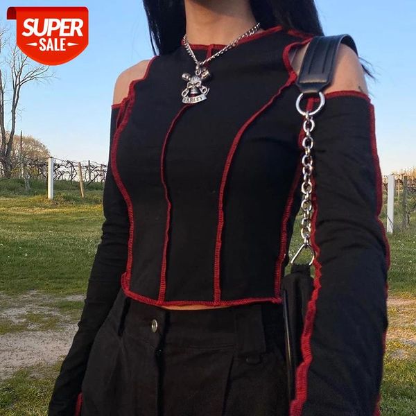 hirigin t-shirts fall autumn women long sleeve off shoulder o-neck crop club streetwear striped black t-shirt 2021 #r75c, White
hirigin t-shirts fall autumn women long sleeve off shoulder o-neck crop club streetwear striped black t-shirt 2021 #r75c, White