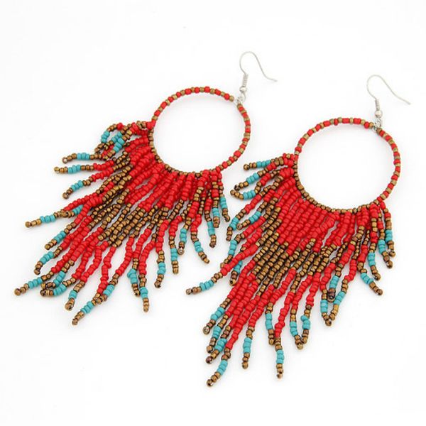 rice beads european and american korean version of high-end fashion bohemian style beads temperament tassel pendants earrings earrings, Golden;silver
rice beads european and american korean version of high-end fashion bohemian style beads temperament tassel pendants earrings earrings, Golden;silver