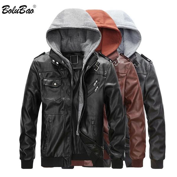 bolubao men spring casual motor hooded pu leather jackets men autumn outwear fashion punk style hat leather jacket, Black
bolubao men spring casual motor hooded pu leather jackets men autumn outwear fashion punk style hat leather jacket, Black