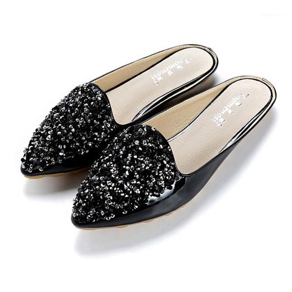 slippers fashion women bling mule shoes flat rhinestone casual sandals sewing leather flower slides outdoor female slippers1, Black
slippers fashion women bling mule shoes flat rhinestone casual sandals sewing leather flower slides outdoor female slippers1, Black