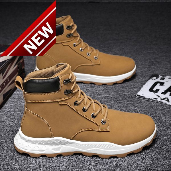2021 autumn and winter new high martin british fashion work clothes desert yellow casual men's short boots, Black
2021 autumn and winter new high martin british fashion work clothes desert yellow casual men's short boots, Black