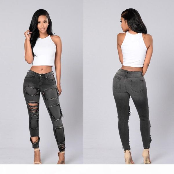 black womens skinny ripped jeans low rise vintage fashion slim fit distressed hole denim jeans s-2xl, Blue
black womens skinny ripped jeans low rise vintage fashion slim fit distressed hole denim jeans s-2xl, Blue