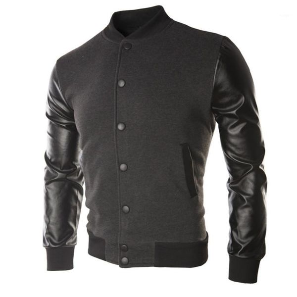 new men fashion leather collar collar jacket large size baseball men jacket clothing stitching color youth baseball uniform1, Black;brown
new men fashion leather collar collar jacket large size baseball men jacket clothing stitching color youth baseball uniform1, Black;brown