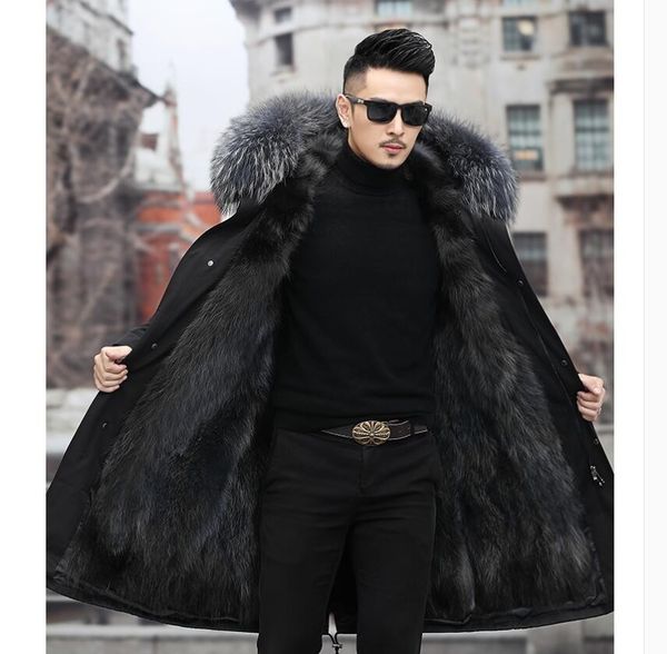 2020 fur winter manly coat medium length skin on a pie overcoming detachable hood lining keep cotton clothes gpof, Black
2020 fur winter manly coat medium length skin on a pie overcoming detachable hood lining keep cotton clothes gpof, Black