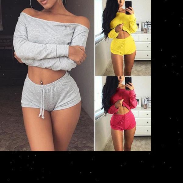 summer women 2pcs solid off shoulder long sleeve crop shorts jumpsuit summer clothes outfits, Gray
summer women 2pcs solid off shoulder long sleeve crop shorts jumpsuit summer clothes outfits, Gray