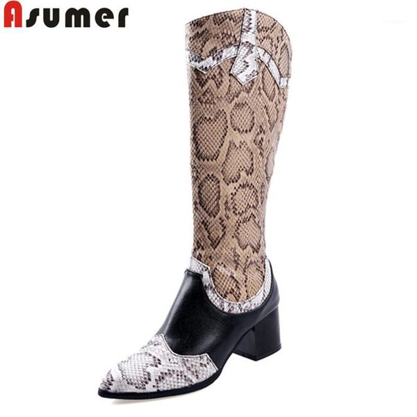 asumer plus size 34-48 fashion knee high boots pointed toe mixed colors ladies prom boots thick high heels autumn winter1, Black
asumer plus size 34-48 fashion knee high boots pointed toe mixed colors ladies prom boots thick high heels autumn winter1, Black