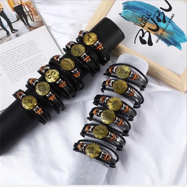 new fashion jewelry leather men casual personality zodiac signs punk bracelet ps1484
new fashion jewelry leather men casual personality zodiac signs punk bracelet ps1484