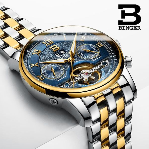 wristwatches tourbillon men watch automatic mechanical stainless steel waterproof binger switzerland relogio masculino, Slivery;brown
wristwatches tourbillon men watch automatic mechanical stainless steel waterproof binger switzerland relogio masculino, Slivery;brown