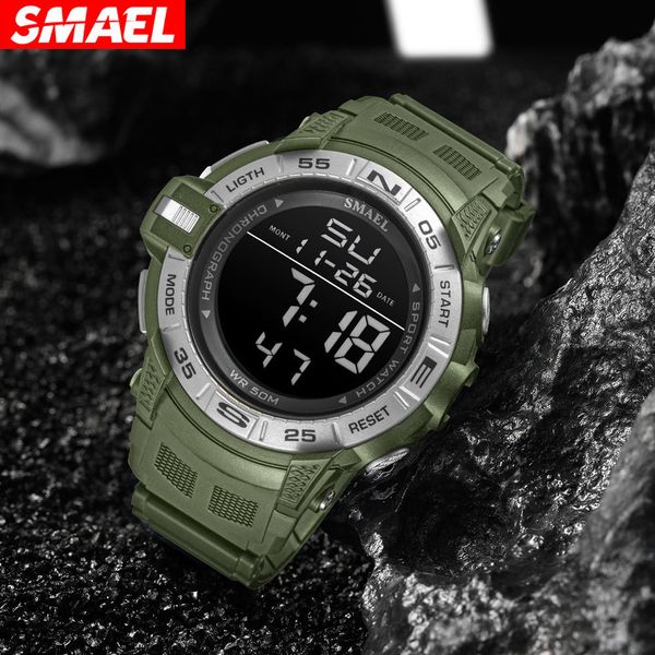 smael smer men's watch wind sports double display electronic watch fashion luminous waterproof student watch, Slivery;brown
smael smer men's watch wind sports double display electronic watch fashion luminous waterproof student watch, Slivery;brown