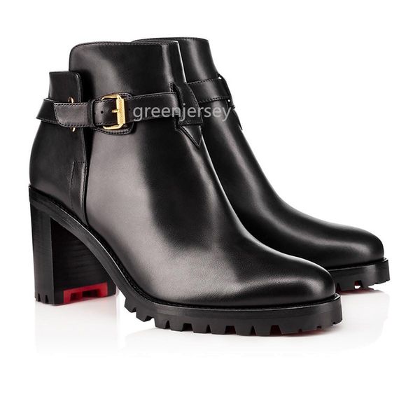 fashion women designer red bottom booties black leather communa ankle boots lady flat party dress winter luxury shoes size 35-42
fashion women designer red bottom booties black leather communa ankle boots lady flat party dress winter luxury shoes size 35-42