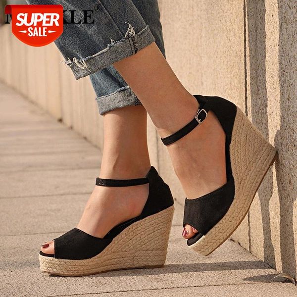 mcckle plus size bohemian women sandals ankle strap straw platform wedges for female shoes flock high heels cover heel sandal #hp4b, Black
mcckle plus size bohemian women sandals ankle strap straw platform wedges for female shoes flock high heels cover heel sandal #hp4b, Black