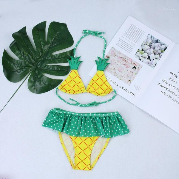 children's swimwear 2021 baby girl's swimsuit kid bikini children flounce pineapple halter strap for girl beachwear1
children's swimwear 2021 baby girl's swimsuit kid bikini children flounce pineapple halter strap for girl beachwear1