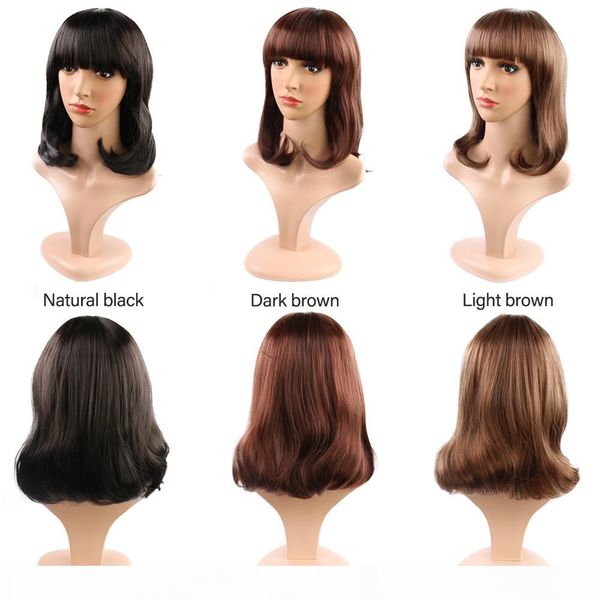 new arrival long hair pear blossom head bobo head and straight bangs hair selling wig cover in the whole hair fashion female sister face, Black
new arrival long hair pear blossom head bobo head and straight bangs hair selling wig cover in the whole hair fashion female sister face, Black