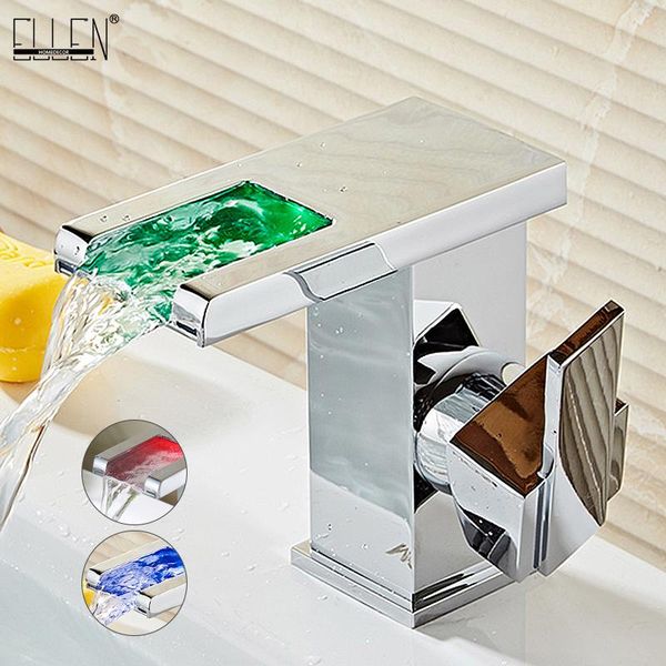 bathroom sink faucets led faucet light water tap temperature controlled waterfall square luxury saving torneira el1003
bathroom sink faucets led faucet light water tap temperature controlled waterfall square luxury saving torneira el1003
