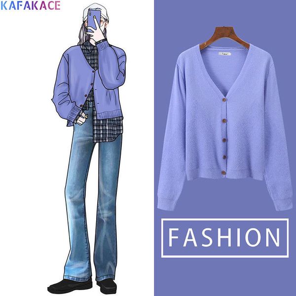 kafakace women sweater basic v-neck knitting wool coats loose winter style solid casual long sleeve colors new cardigan 201031, White;black
kafakace women sweater basic v-neck knitting wool coats loose winter style solid casual long sleeve colors new cardigan 201031, White;black