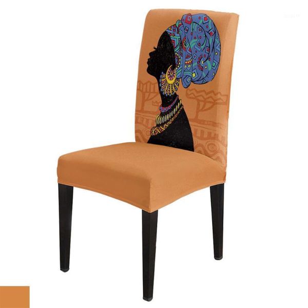 dining chair covers african woman geometric figures chair covers modern elastic printing l wedding home1