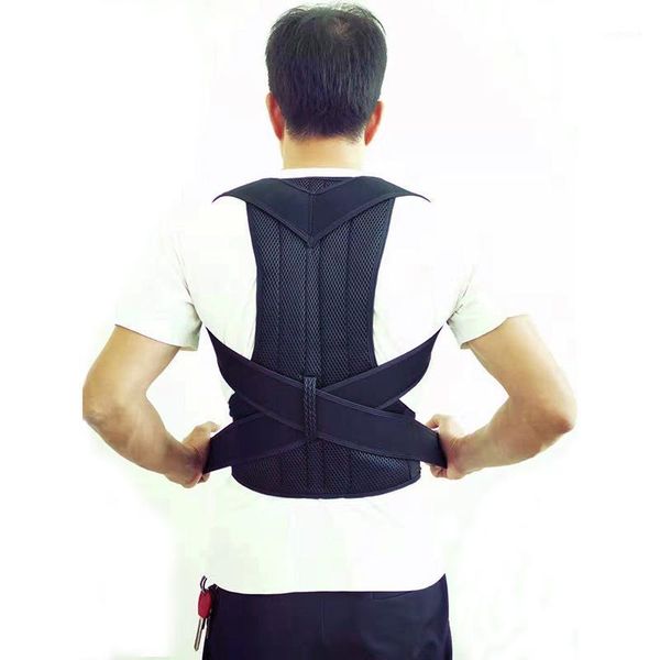 back support anti-humpback belt brace adjustable posture corrector body shaper pain relief orthopedic spine protection belt1, Black;blue
back support anti-humpback belt brace adjustable posture corrector body shaper pain relief orthopedic spine protection belt1, Black;blue