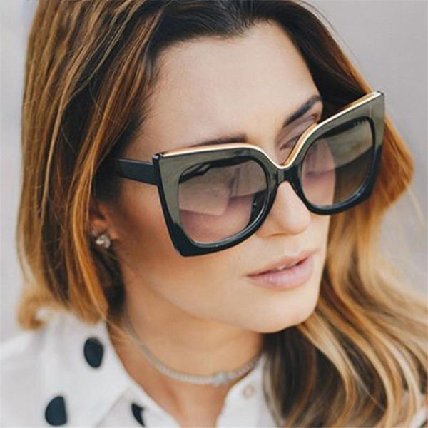 sunglasses 2021 fashion square women brand designer metal sun glasses oversized gradient lens trend uv400, White;black
sunglasses 2021 fashion square women brand designer metal sun glasses oversized gradient lens trend uv400, White;black