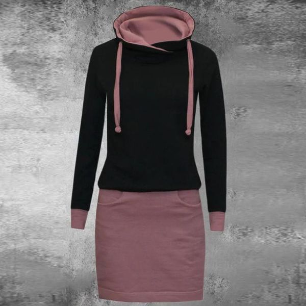 women casual color block long sleeve o- neck above knee dress loose drawstring patchworkdresses dresses for women autumn, Black;gray
women casual color block long sleeve o- neck above knee dress loose drawstring patchworkdresses dresses for women autumn, Black;gray