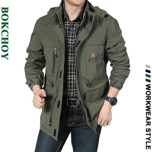 bomber jacket men autumn winter multi-pocket waterproof military tactical jackets casual windbreaker mens coat outdoor hooded 201128, Black;brown
bomber jacket men autumn winter multi-pocket waterproof military tactical jackets casual windbreaker mens coat outdoor hooded 201128, Black;brown