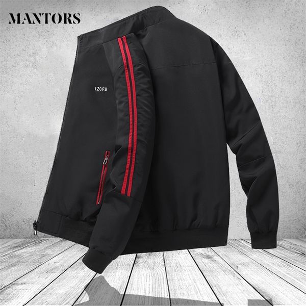 men's autumn jacket long sleeve bomber coat clothing motorcycle pilot striped windbreaker male fashion black sportswear 3xl 201218, Black;brown
men's autumn jacket long sleeve bomber coat clothing motorcycle pilot striped windbreaker male fashion black sportswear 3xl 201218, Black;brown