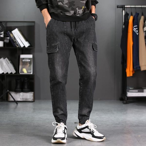 new corduroy men's casual pants streetwear pants male bound feet motion leisure trousers active hip hop slim joggers sweatpants, Black
new corduroy men's casual pants streetwear pants male bound feet motion leisure trousers active hip hop slim joggers sweatpants, Black