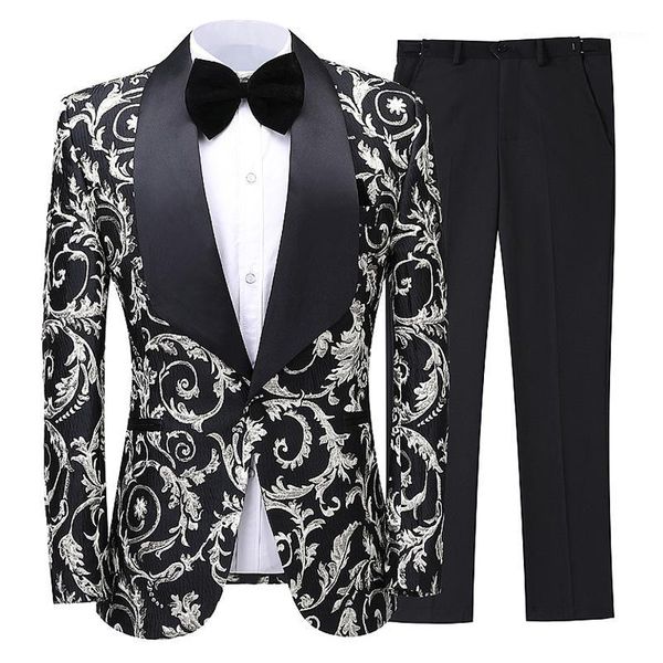 black floral men suits for wedding prom 2020 2 piece slim fit man suit set blazer pants latest style groom tuxedos1, White;black
black floral men suits for wedding prom 2020 2 piece slim fit man suit set blazer pants latest style groom tuxedos1, White;black