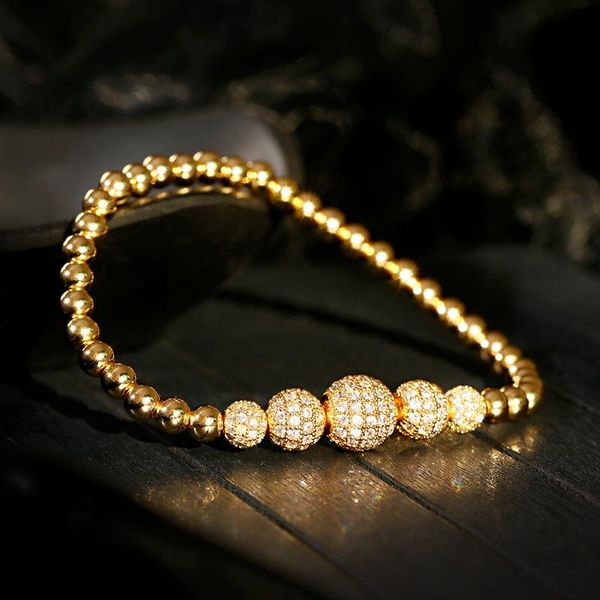 beaded, strands 2021 classic gold ball copper beaded bracelet for men luxury white cz handmade women jewelry, Black
beaded, strands 2021 classic gold ball copper beaded bracelet for men luxury white cz handmade women jewelry, Black