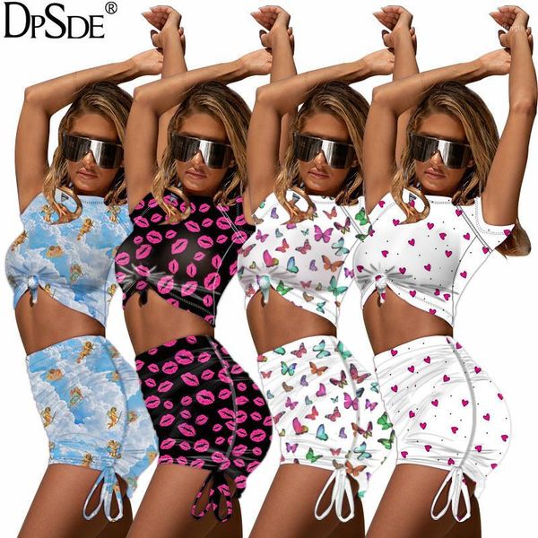 2020 fashion women reduction of age girl style sets short sleeve round neck elastic short skirt printed two piece sets1, White
2020 fashion women reduction of age girl style sets short sleeve round neck elastic short skirt printed two piece sets1, White