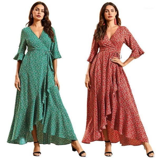 summer women v-neck beach split dress wrap floral print boho short sleeve ruffle dresses holiday sundress fashion ladies dress1, White;black
summer women v-neck beach split dress wrap floral print boho short sleeve ruffle dresses holiday sundress fashion ladies dress1, White;black