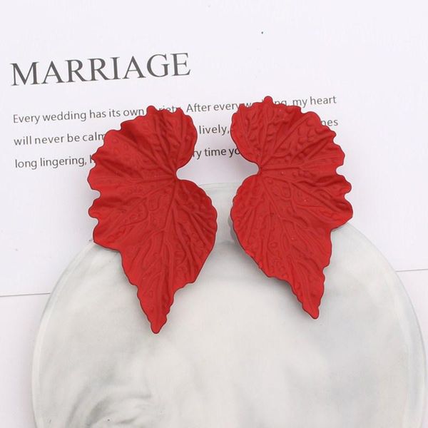 stud 1 pair trendy red leaves alloy earrings for women vintage creative personality simple fashion earring ear decorative accessories, Golden;silver
stud 1 pair trendy red leaves alloy earrings for women vintage creative personality simple fashion earring ear decorative accessories, Golden;silver
