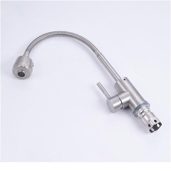 sus 304 kitchen sink faucet single handle cold and water mixing taps brushed stainless steel flexible shower kitche jllrxq
sus 304 kitchen sink faucet single handle cold and water mixing taps brushed stainless steel flexible shower kitche jllrxq