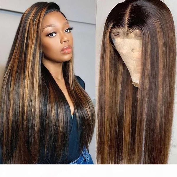 # 4 30 highlight colored human hair wigs pre plucked straight lace front human hair wigs ombre remy frontal wig for black women, Black;brown
# 4 30 highlight colored human hair wigs pre plucked straight lace front human hair wigs ombre remy frontal wig for black women, Black;brown