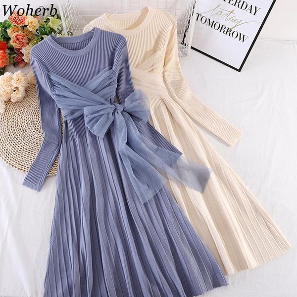 woherb solid long dresses women 2020 bow gauze patchwork knitted dress lace up slim fit robe elegant pleated vestidos mujer1, Black;gray
woherb solid long dresses women 2020 bow gauze patchwork knitted dress lace up slim fit robe elegant pleated vestidos mujer1, Black;gray