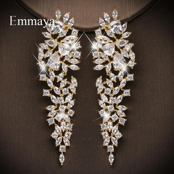 emmaya new fashion charming leaves shape elegant zirconia earring for women and girls popular ornament wedding party dress-up, Golden;silver
emmaya new fashion charming leaves shape elegant zirconia earring for women and girls popular ornament wedding party dress-up, Golden;silver