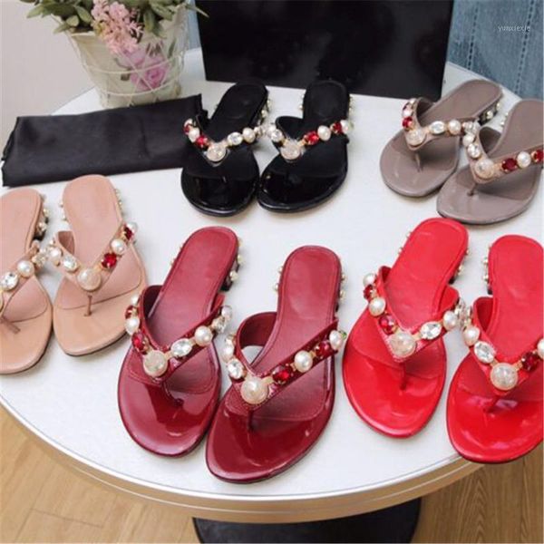 women's fashion genuine leather house slippers new summer outside string bead flip flops casual shoes for women slippers flat1, Black
women's fashion genuine leather house slippers new summer outside string bead flip flops casual shoes for women slippers flat1, Black
